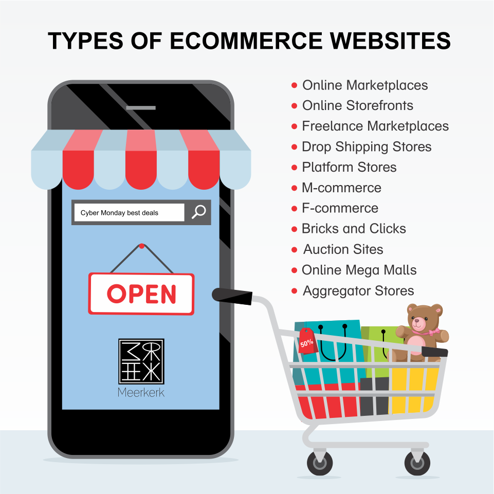 types of ecommerce websites